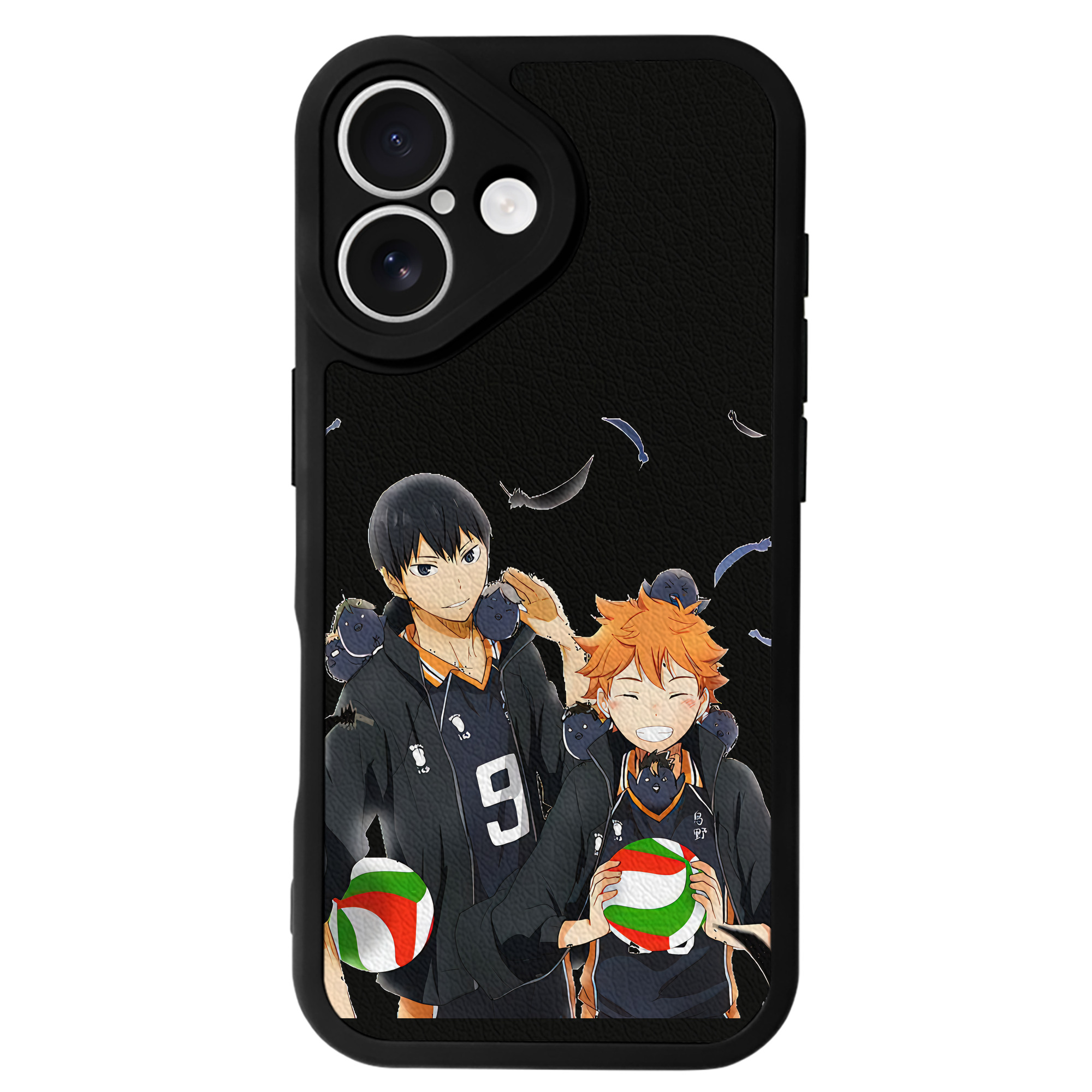 （画像用） ハイキュー!! Haikyu!! 【iPhone 16シリーズ対応】シリコンスマホケース（レザー調） 材質：シリコン
